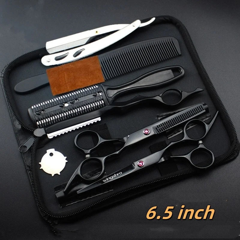 Japanese Hair Scissors Set – Professional Hairdressing Kit with Cutting & Thinning Shears