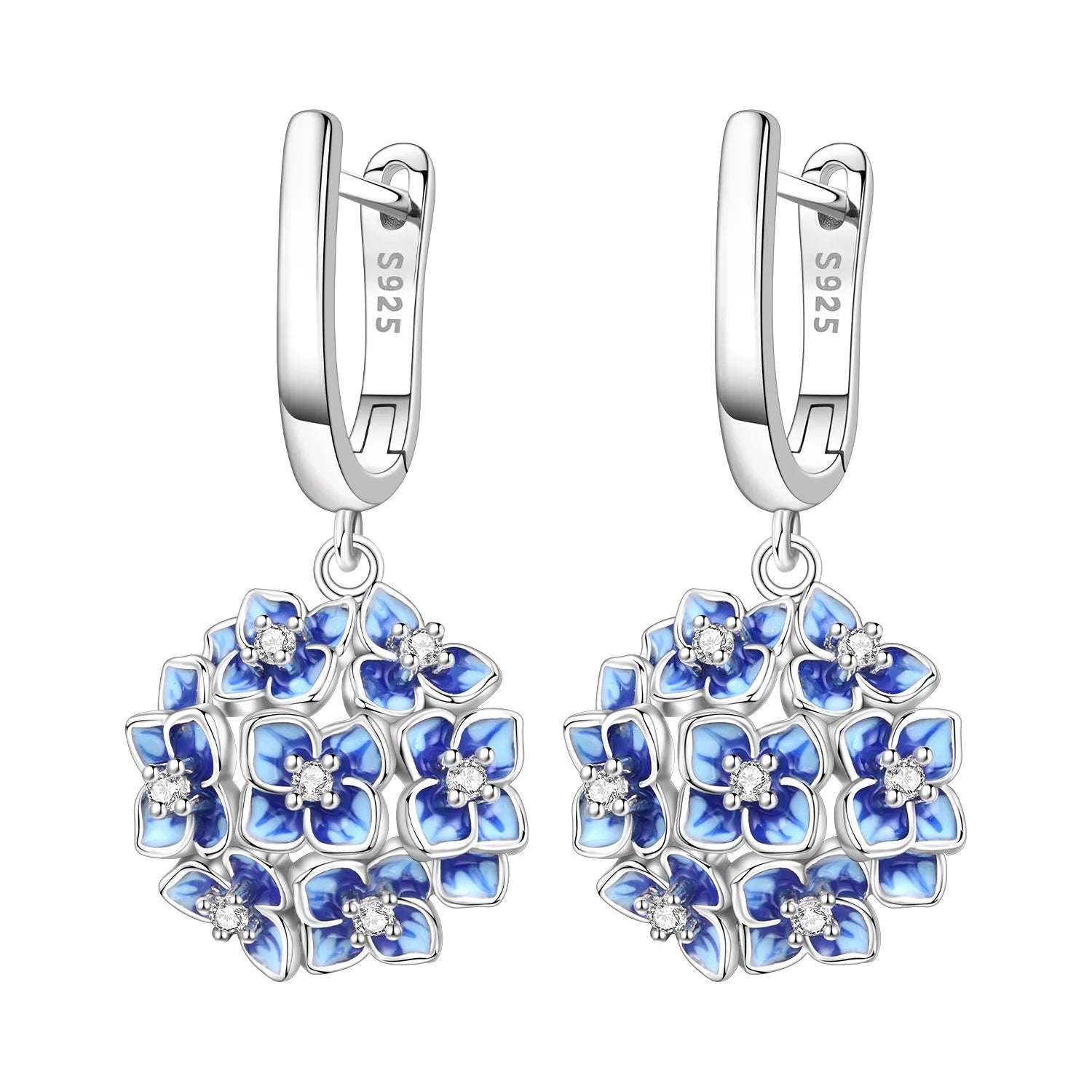 925 Sterling Silver Zircon Butterfly Drop Earrings – Women's Fine Jewelry