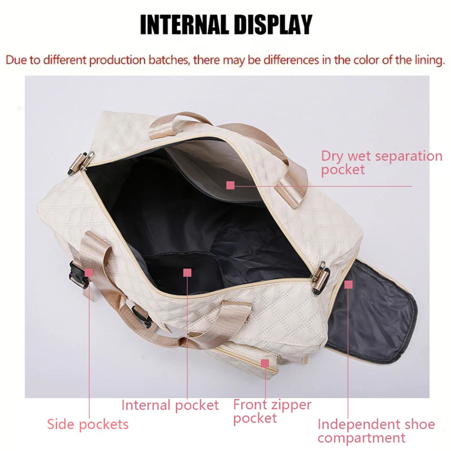 Nylon Sports Duffel Bag – Gym, Travel & Overnight