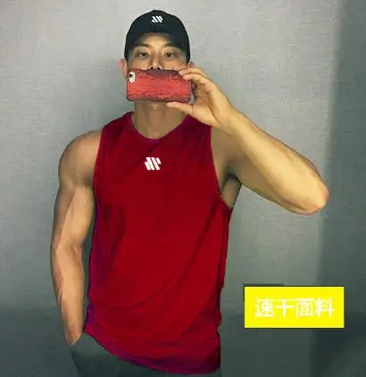 Men's Mesh Gym Vest – Sleeveless Tank Top for Training & Sports