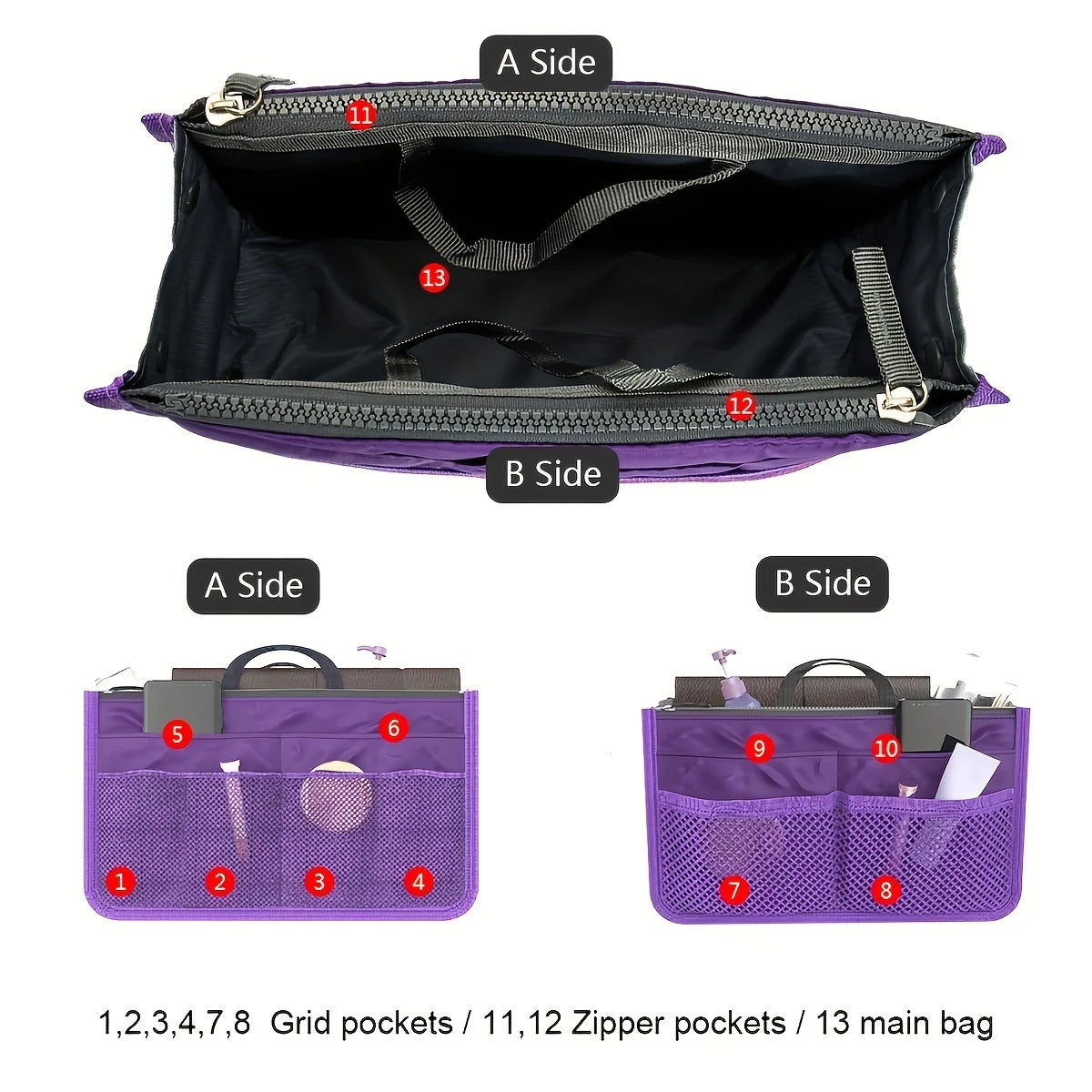 Bi-Fold Makeup & Toiletry Storage Bag