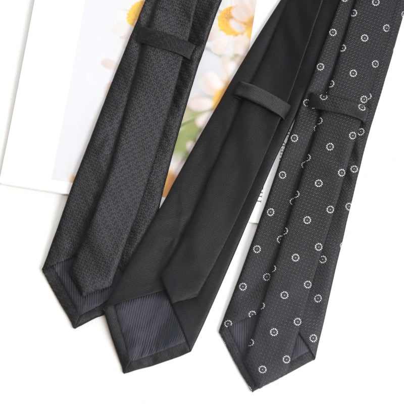 Jacquard Woven Necktie — Striped & Dot Patterns for Business & Weddings