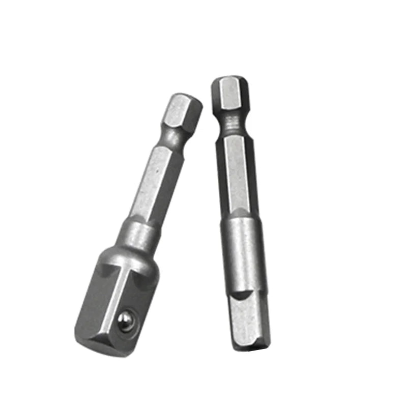 Hex Shank Socket Adapter Set — 1/4", 3/8" & 1/2" Drive
