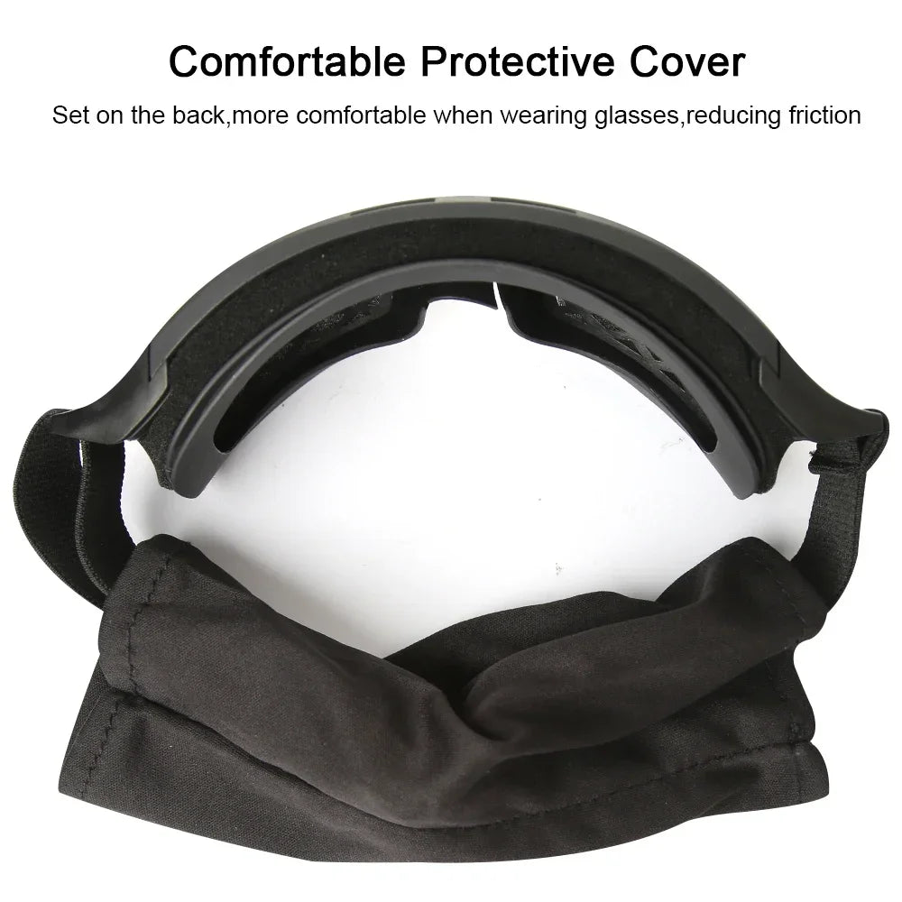 Airsoft Tactical Goggles – 3 Lens Set | Windproof & Dustproof