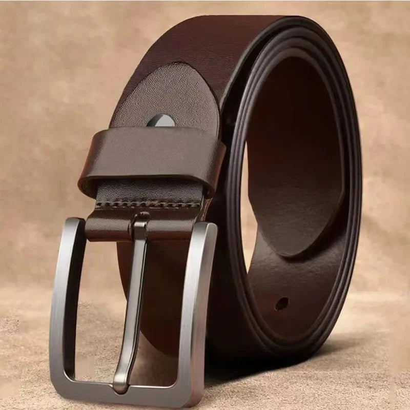Men's Alloy Buckle PU Leather Belt | The Daily Drop