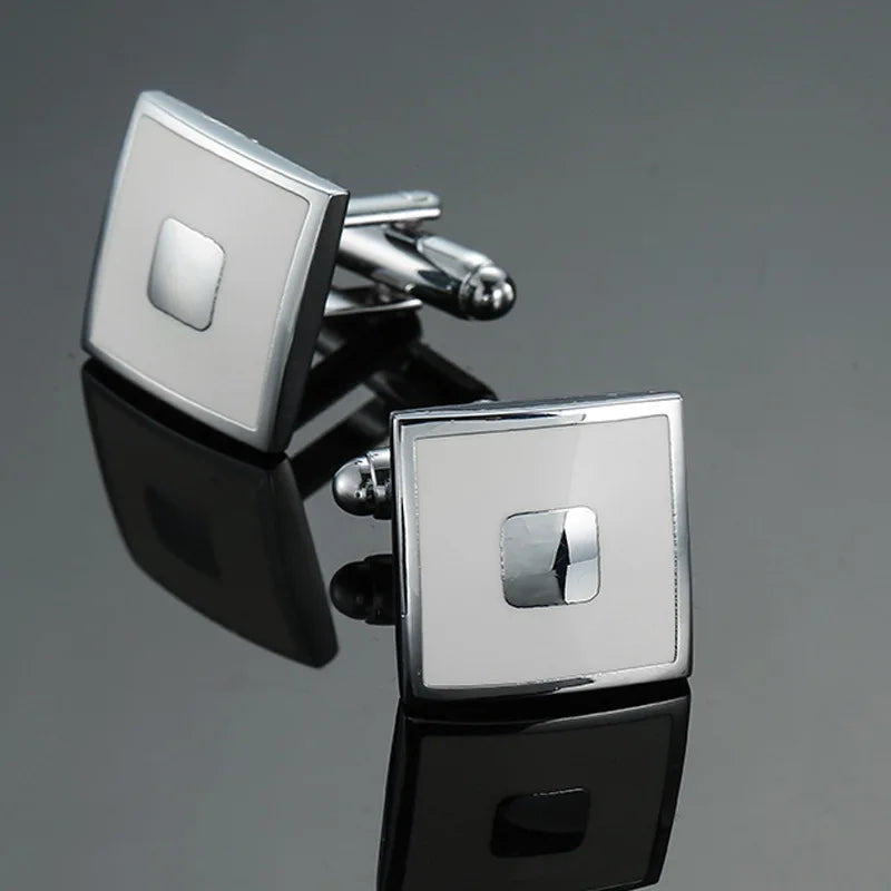 Retro Square Cufflinks | Unisex Luxury Dress Shirt Accessories