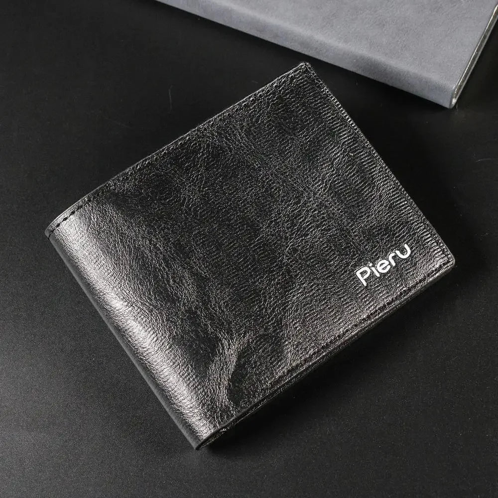 Men's Slim Canvas Card Holder Wallet — Mini Thin Coin Pouch & ID Holder