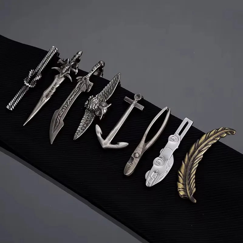Novelty Metal Tie Clip – Cartoon & Graphic Necktie Bar