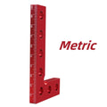 90-Degree Aluminum Marking Square — Precision Right Angle Ruler for Woodworking