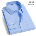 Camisa de manga larga a rayas ajustada para hombre