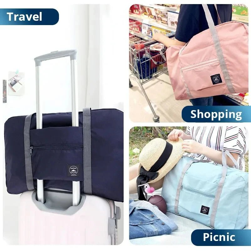 2-Pack Foldable Travel Duffel Bag