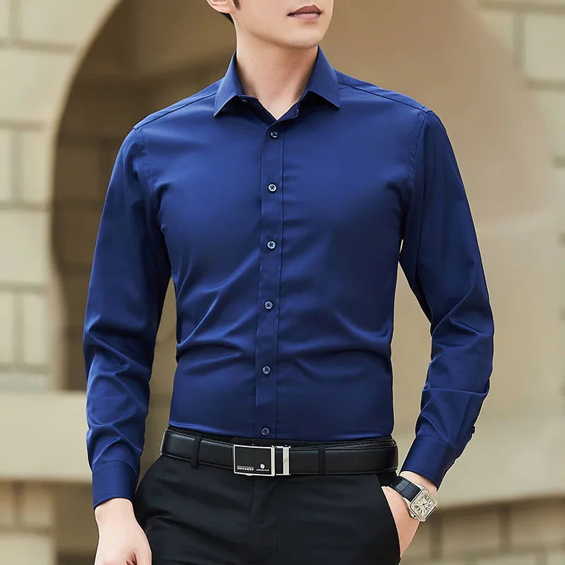 Men's Plus Size Slim Fit Dress Shirt