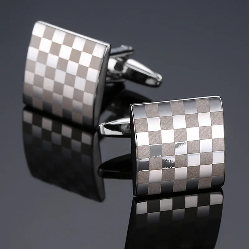 Retro Square Cufflinks | Unisex Luxury Dress Shirt Accessories
