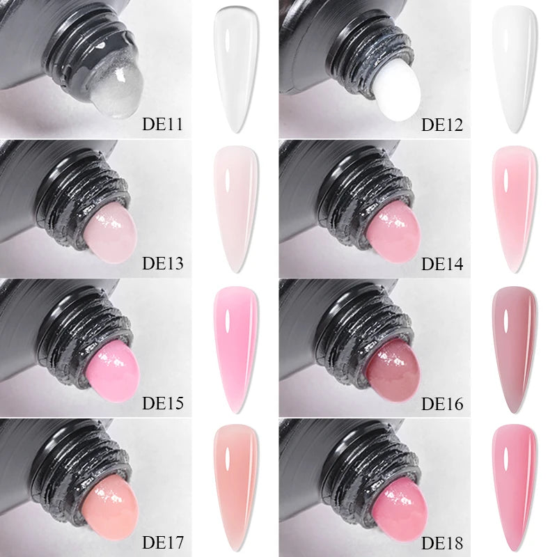 5-Piece Poly Nail Extension Gel Set – 20ml UV/LED Soak Off