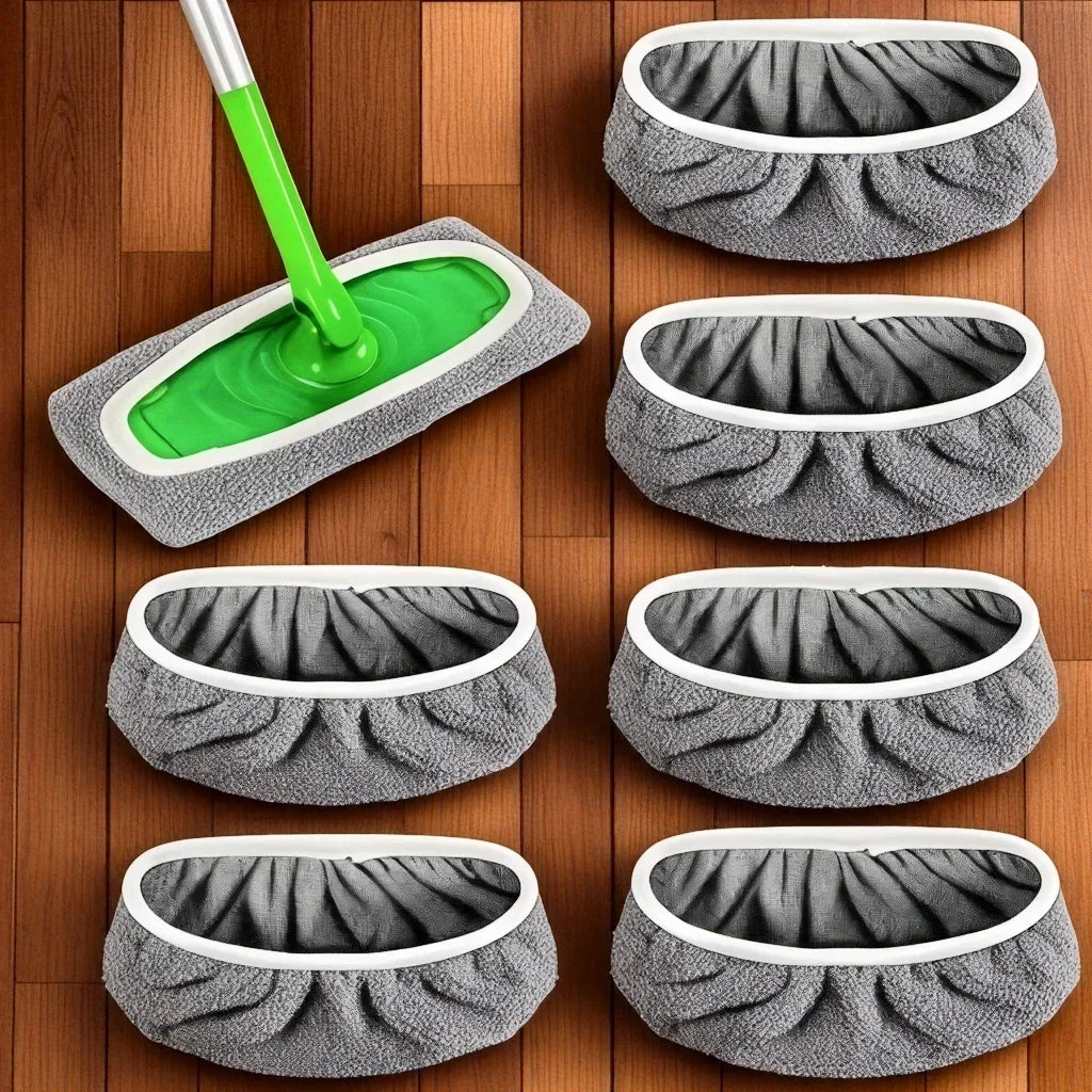 Reusable Microfiber Mop Pads – 4 Pack, High Absorption, Fits Most Standard Mops