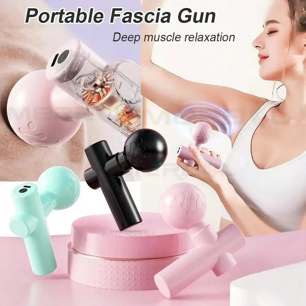 Mini Massage Gun – Portable Rechargeable Fascia & Muscle Relaxer