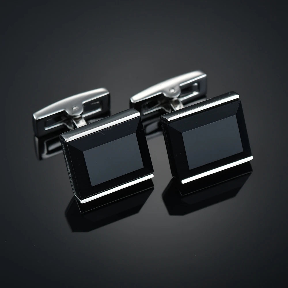 Gem & Enamel Craft Cufflinks | Unisex Decorative Shirt Accessories