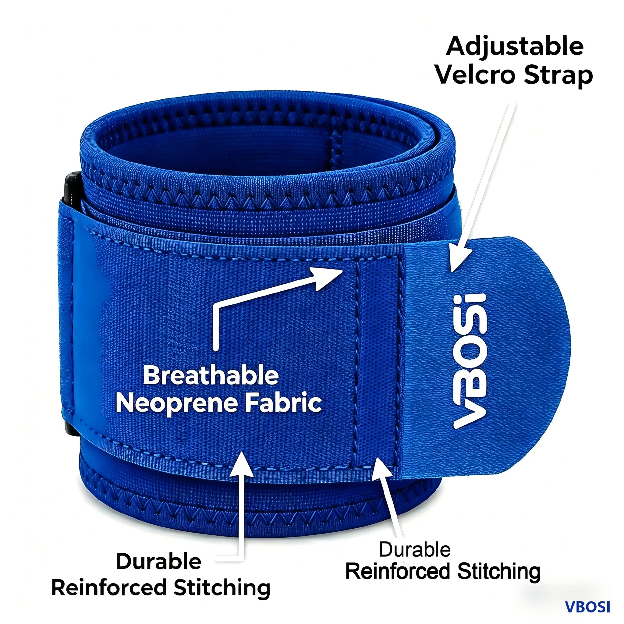 Unisex Adjustable Compression Wrist Support Brace – Sports & Tendonitis Relief