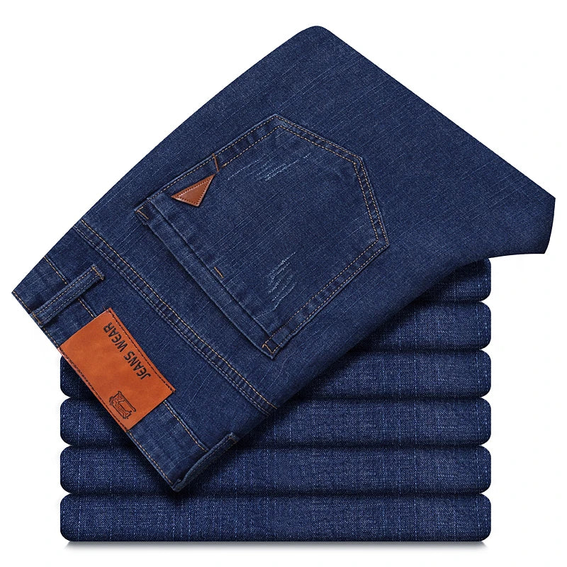Unisex Stretch Straight Business Jeans