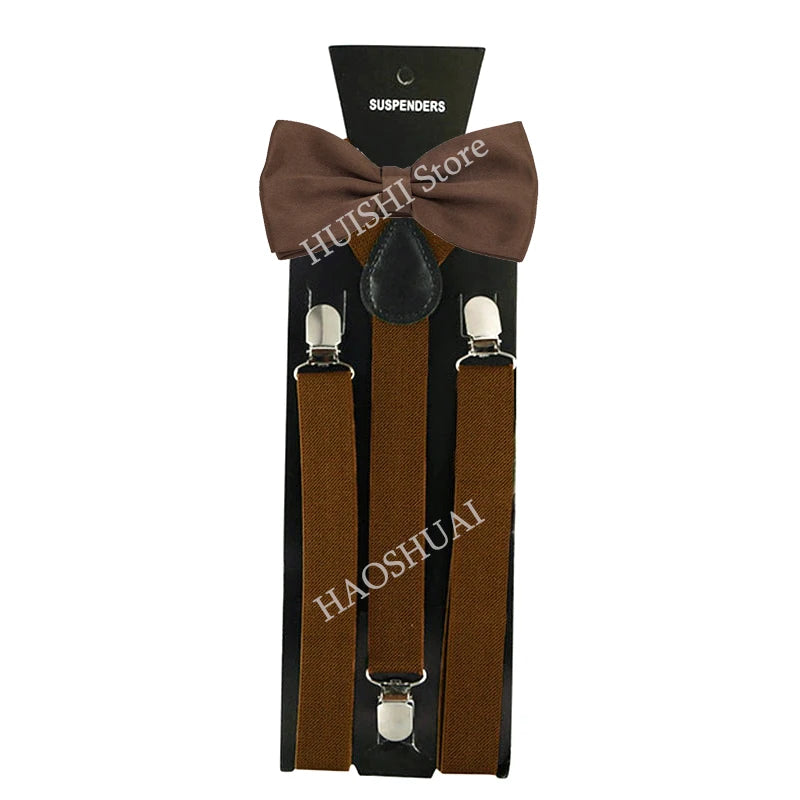 Unisex Elastic Suspenders with Bow Tie Option | The Daily Drop