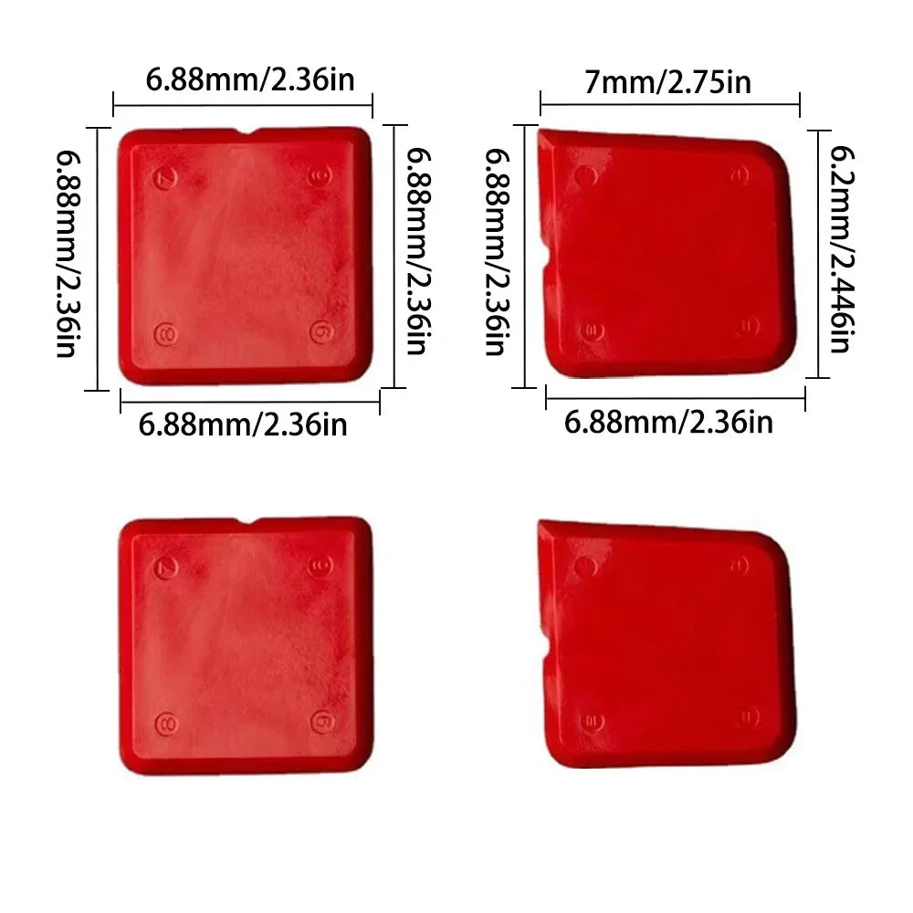 Caulking & Silicone Finishing Tool Kit — Scraper, Smoother & Grout Remover Set