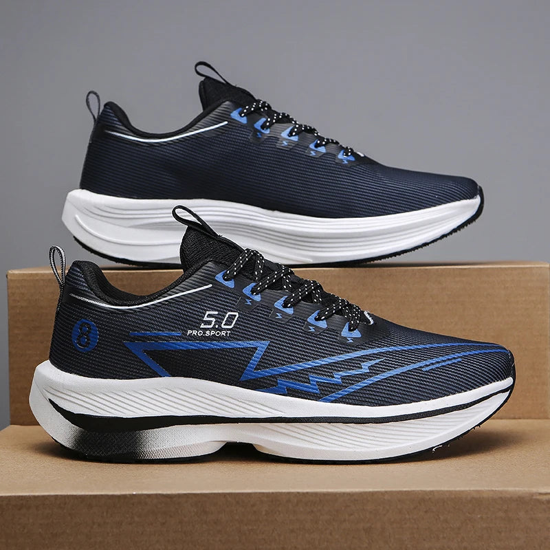 Men's Carbon Plate Running Shoes | Soft Cushion Anti-Slip Unisex Sneakers