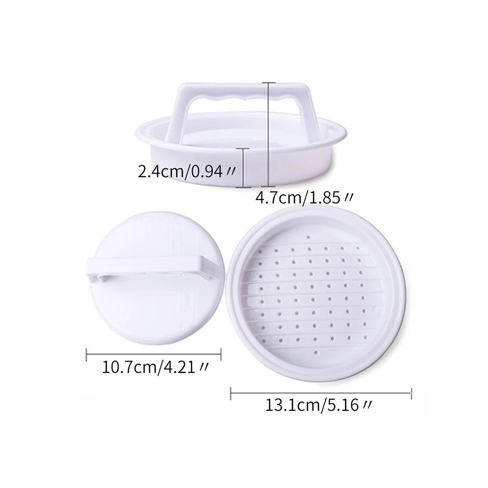 Burger Press – Plastic Hamburger Patty Maker for BBQ & Grilling