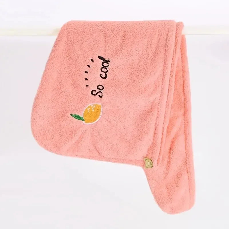 Cute Microfiber Hair Drying Towel Wrap | Super Absorbent Quick-Dry Bonnet 3 Prints