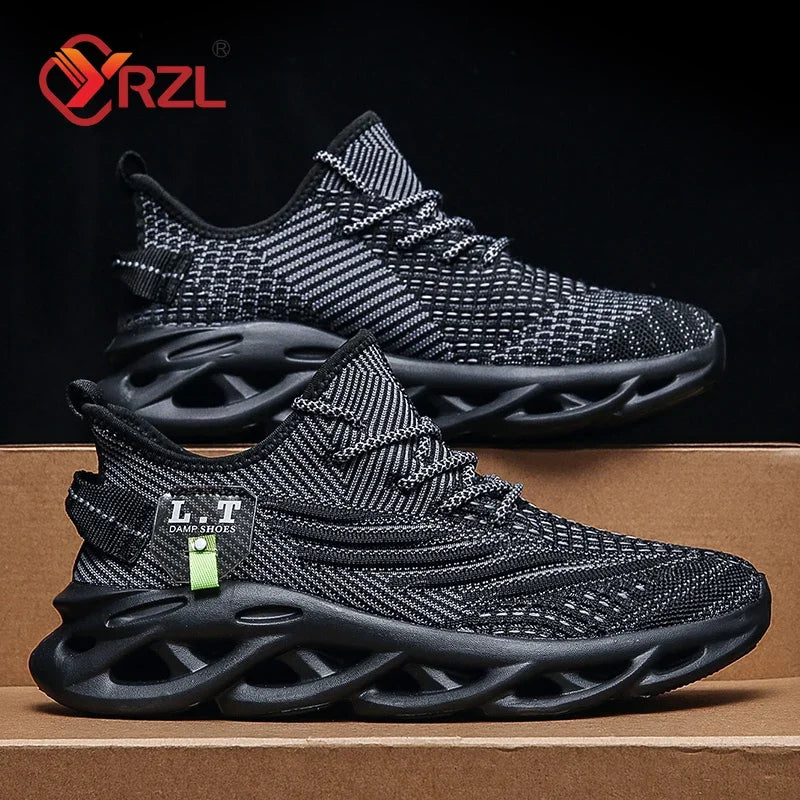 Zapatillas de running de malla transpirable para hombre | Zapatos informales ligeros con absorción de impactos