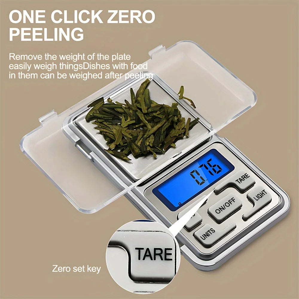 Mini Digital Pocket Scale – 500g / 0.01g High Precision Jewelry & Herb Scale