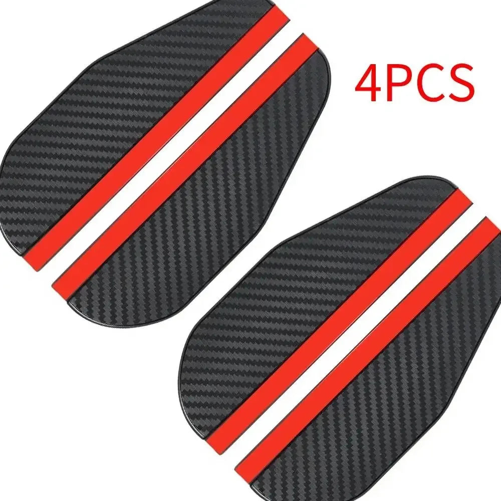 Car Rearview Mirror Rain Eyebrow Visor – Carbon Fiber Sun Shade & Rain Shield | 2 or 4 PCS