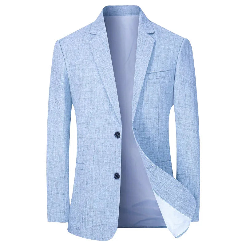 Men's Light Suit Jacket — Smart Casual Blazer for Business & Everyday Wear