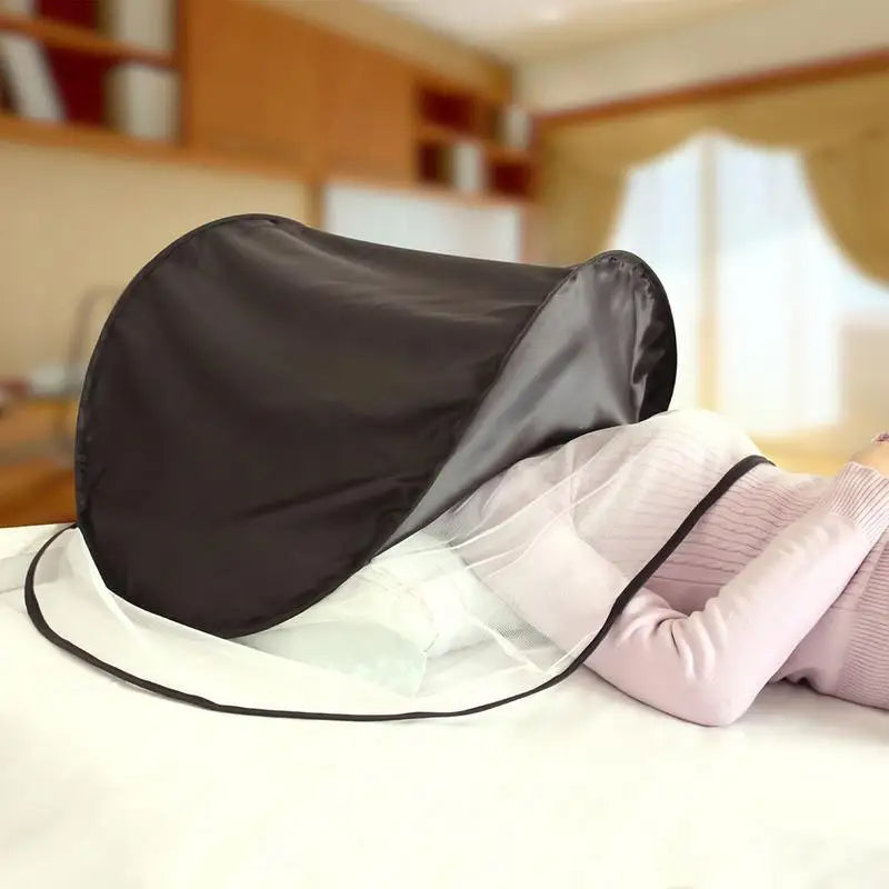 Blackout Bed Tent – Foldable Indoor Pop-Up Sleep Tent | Light-Blocking, Breathable