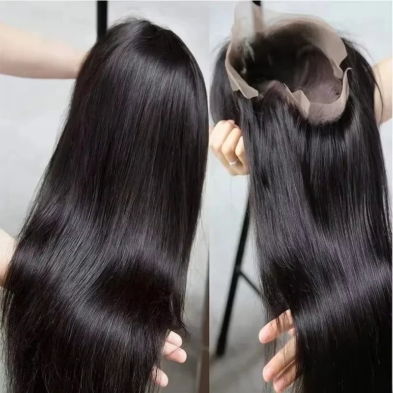 Bone Straight HD Lace Front Wig — 250% Density Brazilian Remy Human Hair