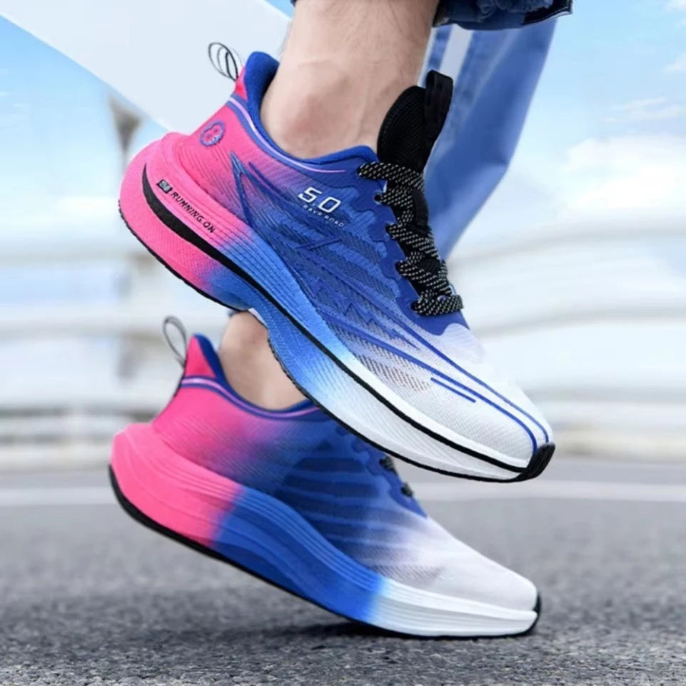 Zapatillas de Running de Hombre con Placa de Carbono | Zapatillas Unisex Antideslizantes con Amortiguación Suave