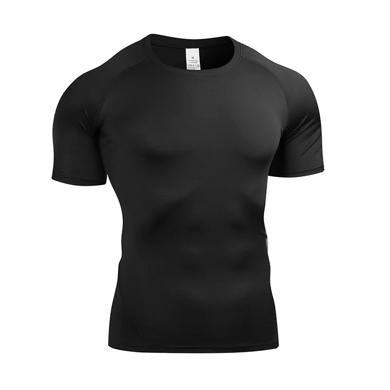 Men's Compression T-Shirt – Quick-Dry Athletic Gym & Running Top