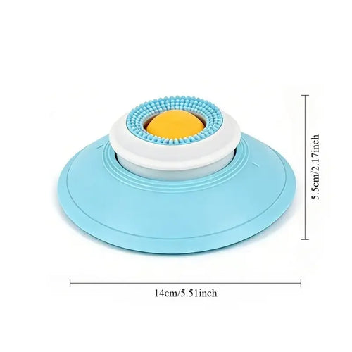 Anti-Slip Lick Bowl with Spinning Ball for Dogs & Cats