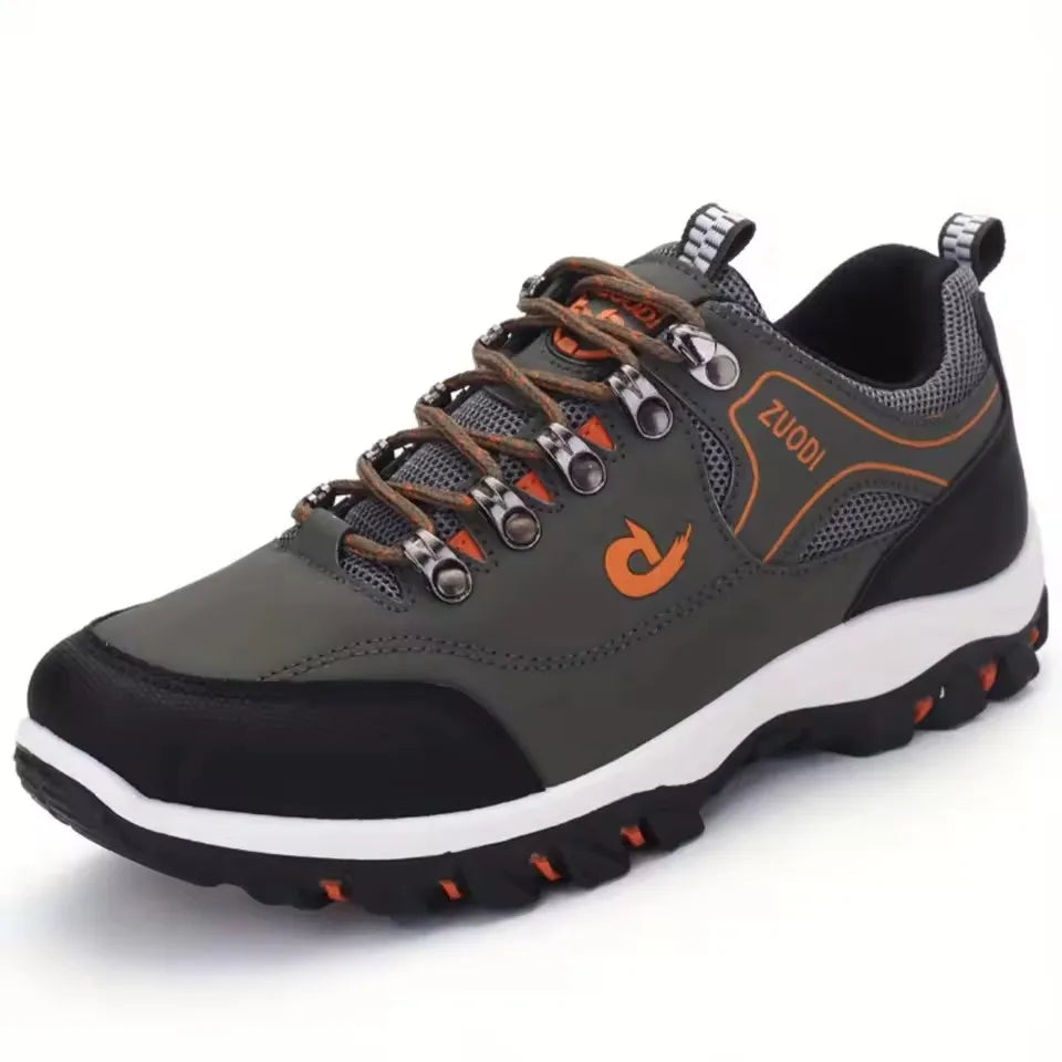 Men's Leather Casual Sneakers | Lightweight EVA Walking Shoes