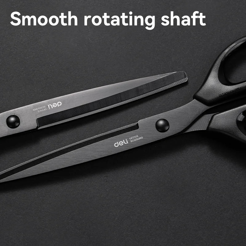 DELI Heavy Duty Office Scissors – Sharp Stainless Steel Cutting Tool
