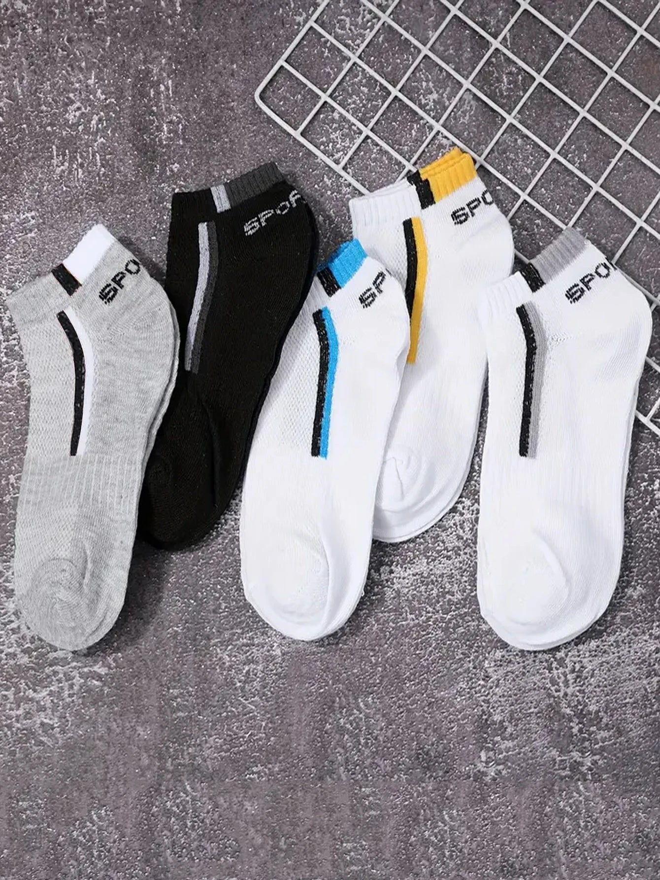 Men's Breathable Mesh Ankle Socks – Bulk Packs, Moisture-Wicking, Casual & Sport