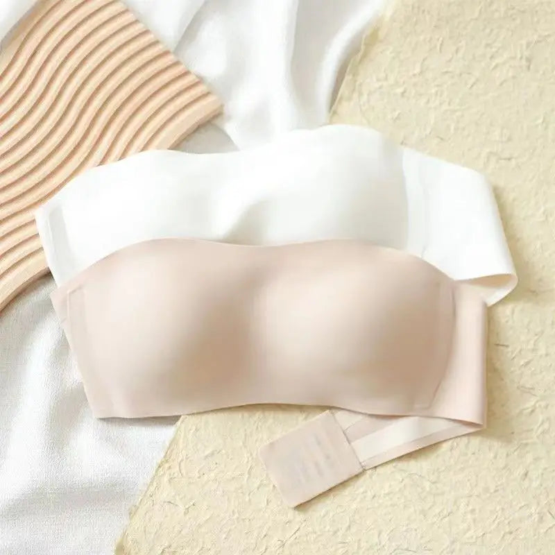 Women's Seamless Strapless Tube Bra — Wire-Free, Non-Slip, Push-Up, S–XL