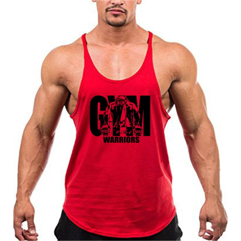 Men's Muscle Tank Top – Cotton Y-Back Gym & Bodybuilding Vest