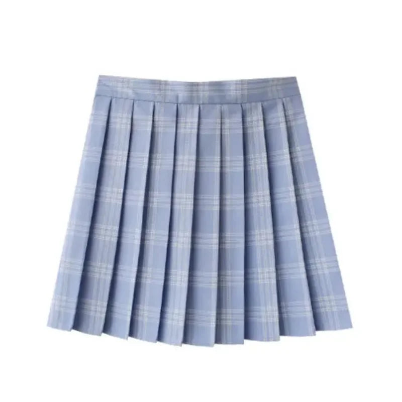Plaid Pleated Mini Skirt