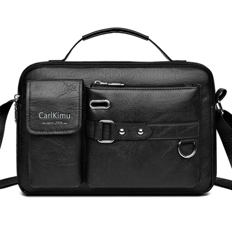 Men's Waterproof Laptop Messenger Bag — Large Capacity Briefcase for Work, Travel & School