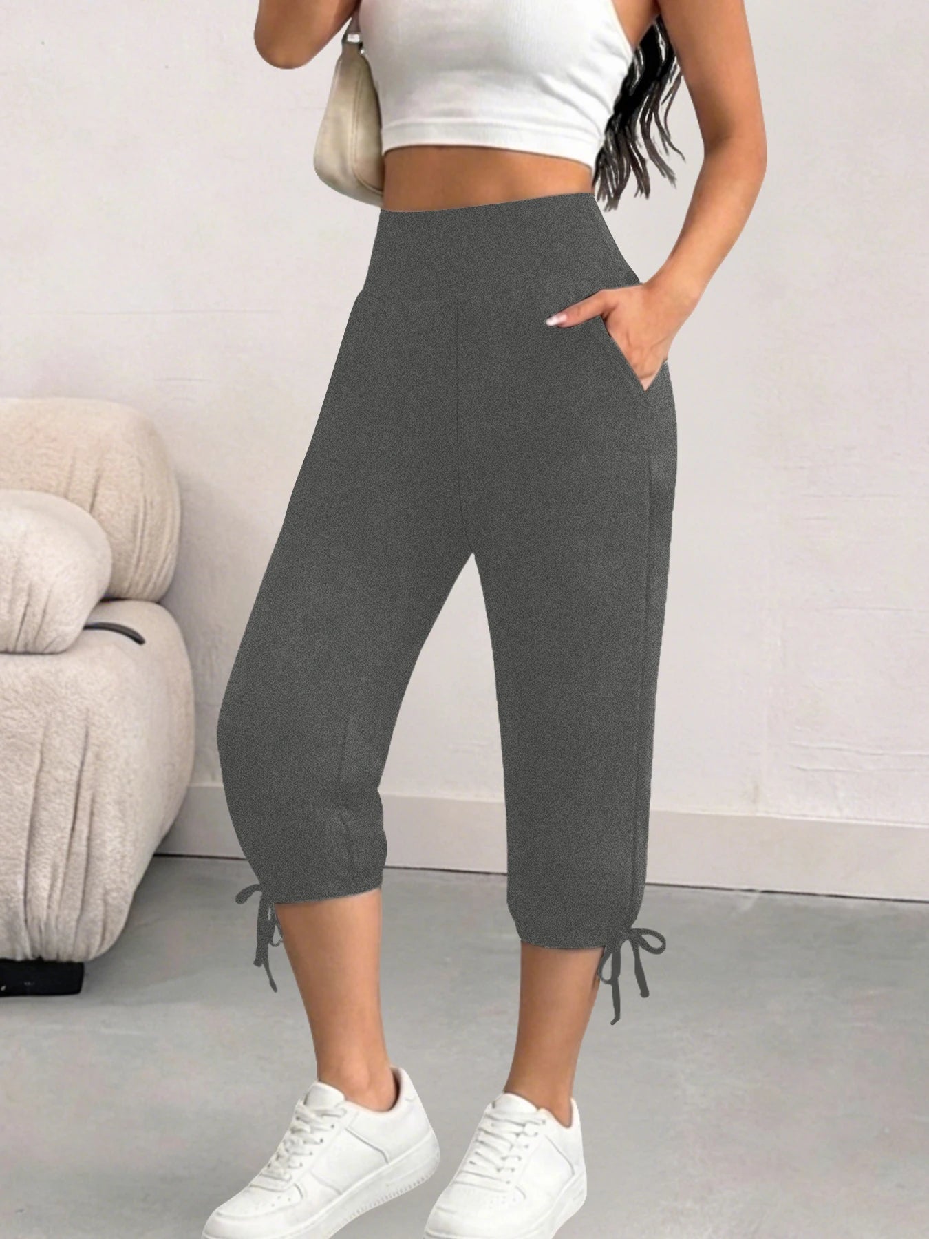 Women's Loose Yoga Jogger Pants with Pockets
