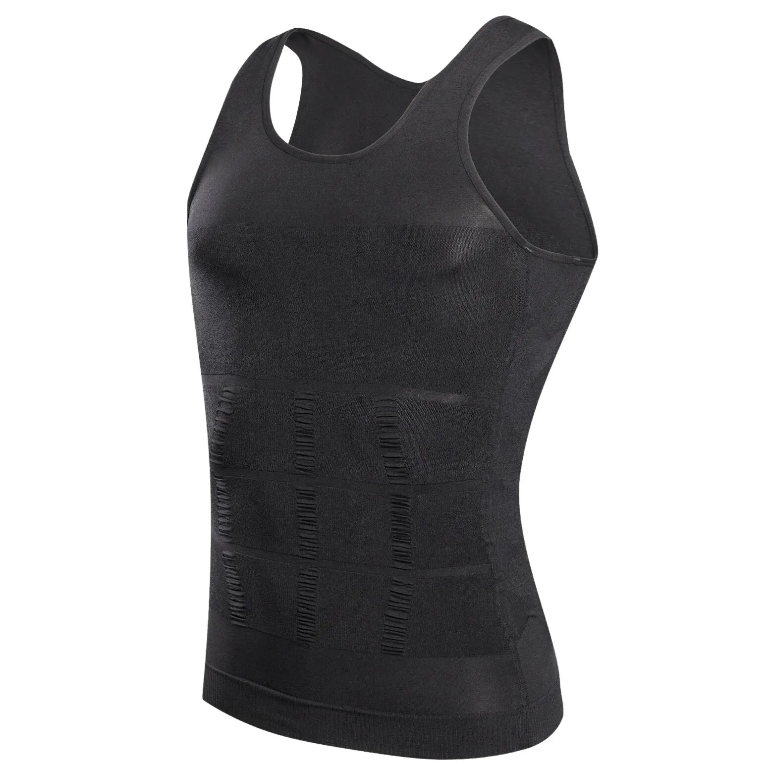 YBFDO Chaleco de compresión adelgazante para hombre, camiseta sin mangas, control de abdomen, para pérdida de peso, faja sin costuras