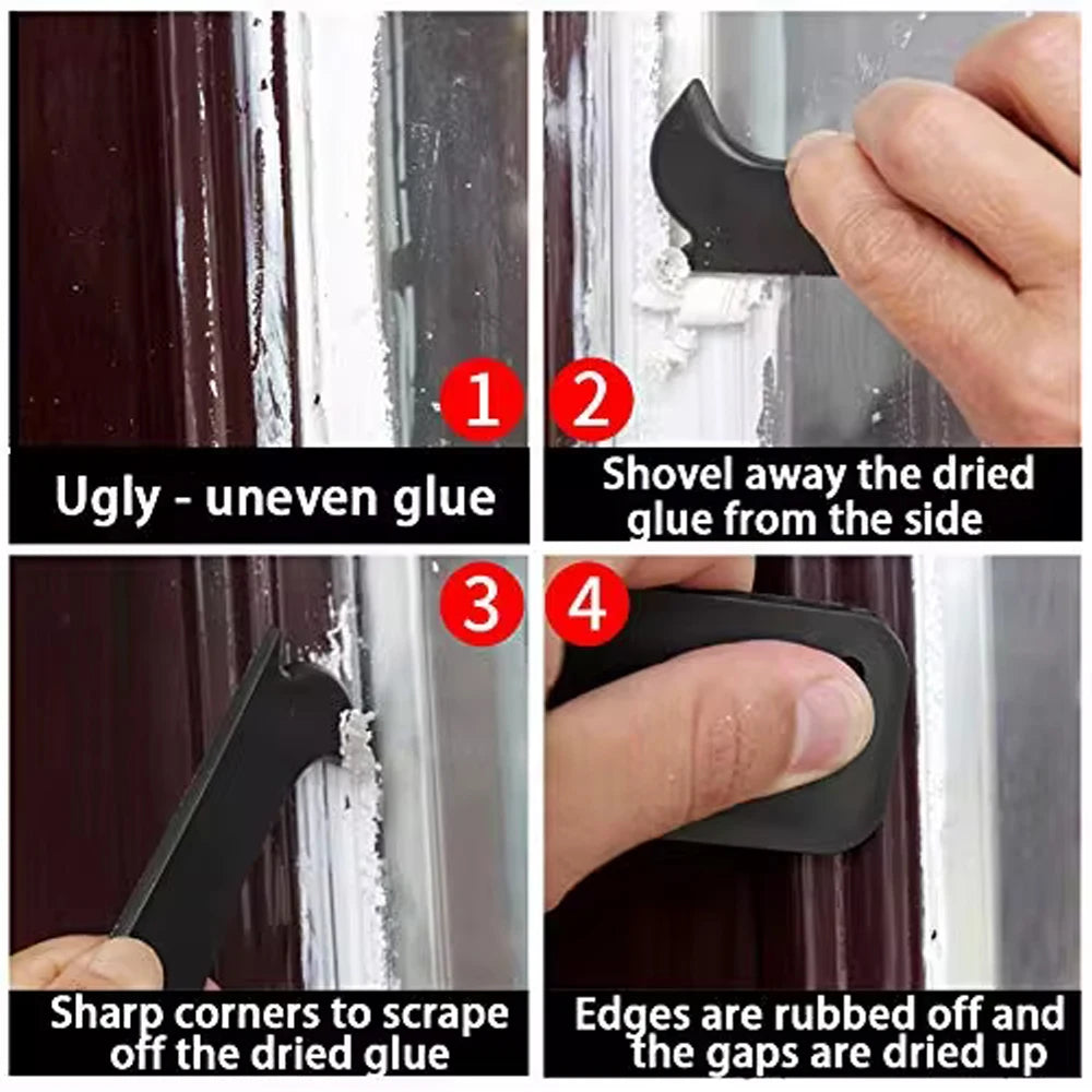 Caulking & Silicone Finishing Tool Kit — Scraper, Smoother & Grout Remover Set