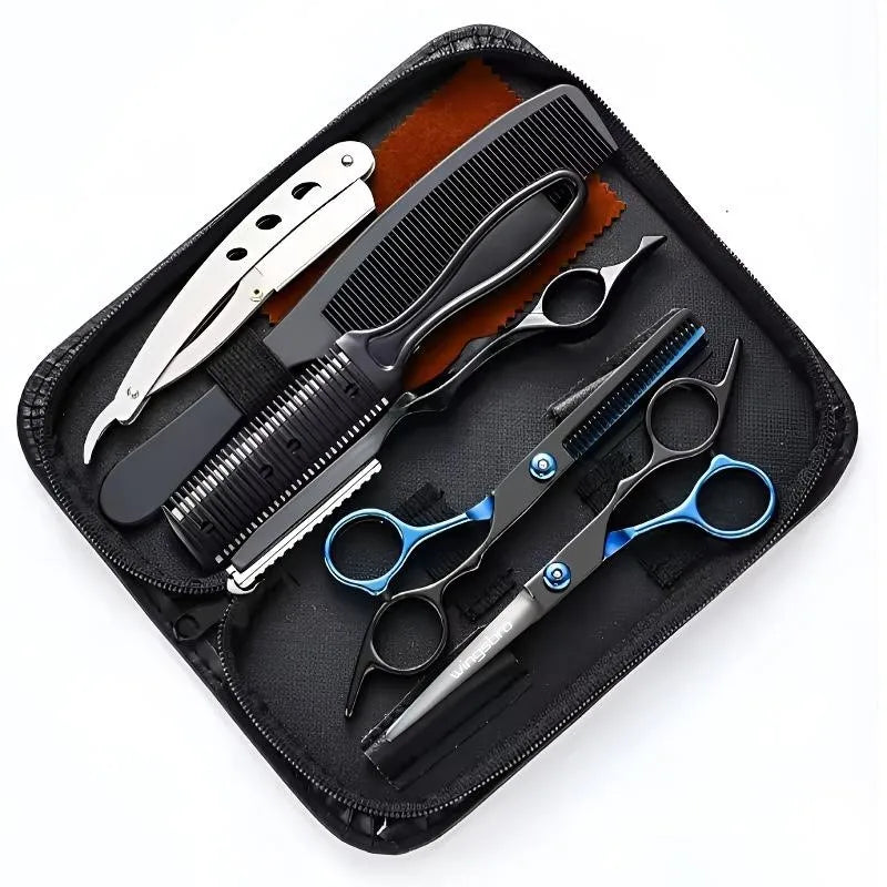 Japanese Hair Scissors Set – Professional Hairdressing Kit with Cutting & Thinning Shears