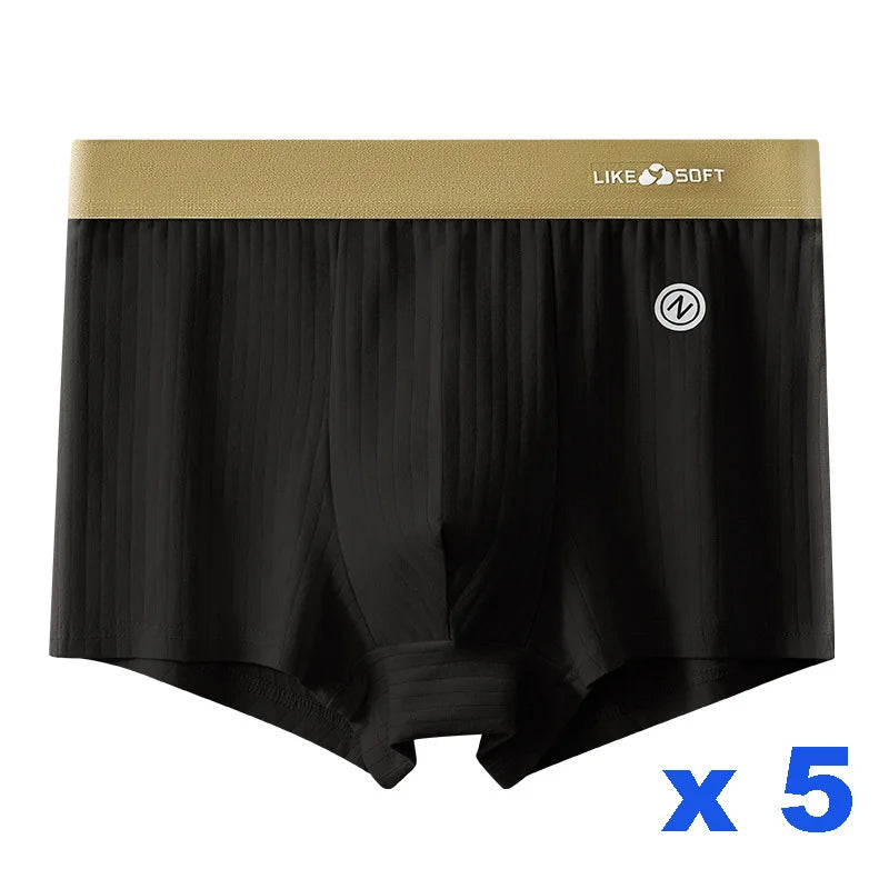 Men's Striped Boxer Shorts – 5-Pack Comfort Fit Underwear