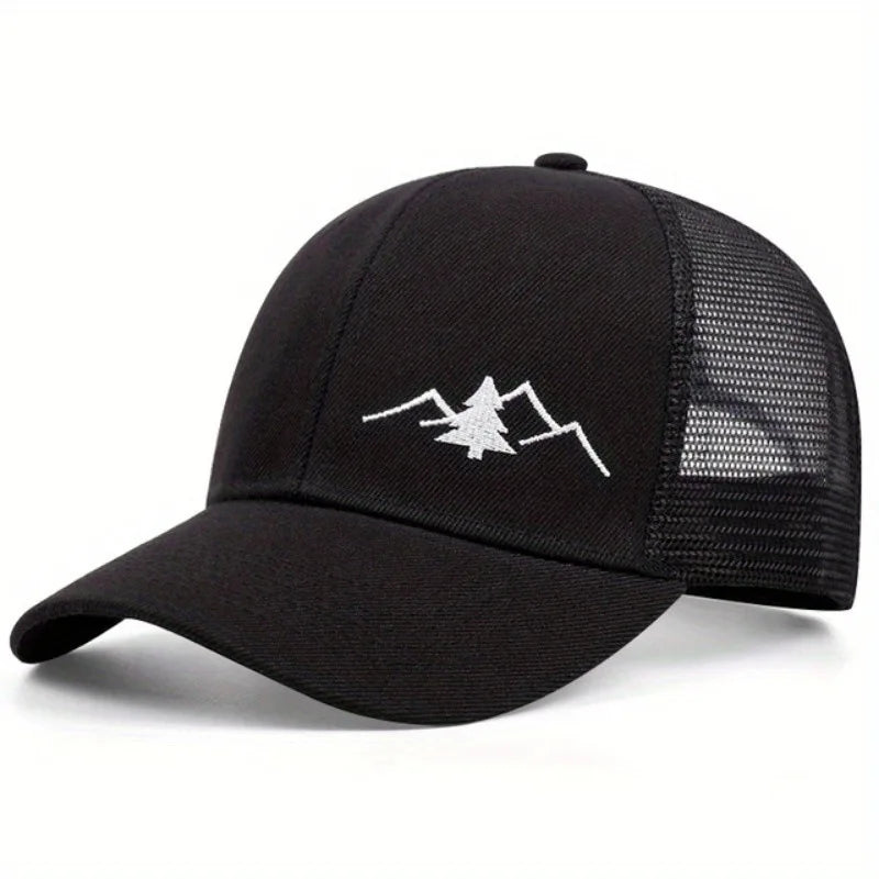 Spring and summer mesh hats for men and women, thin, breathable, sun resistant, sun shading, beach worn baseball caps